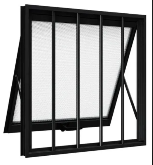 Max ar linha suprema aluminio preto com grade.png